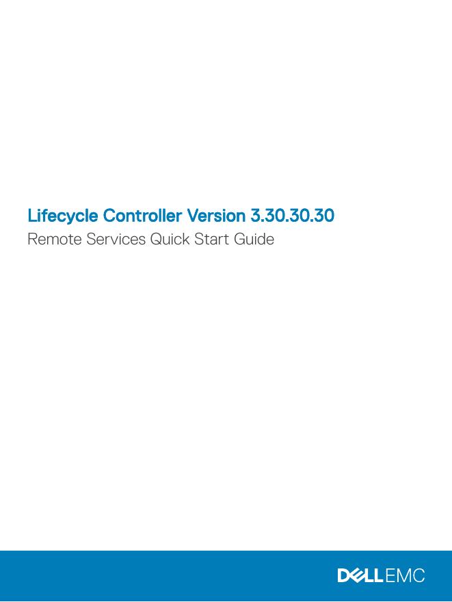 Lifecycle Controller 3.30.30.30 远程服务快速<em>入门</em>指南 海报