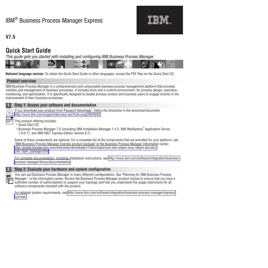 IBM® Business Process Manager Express V7.5 快速<em>入门</em>指南 海报