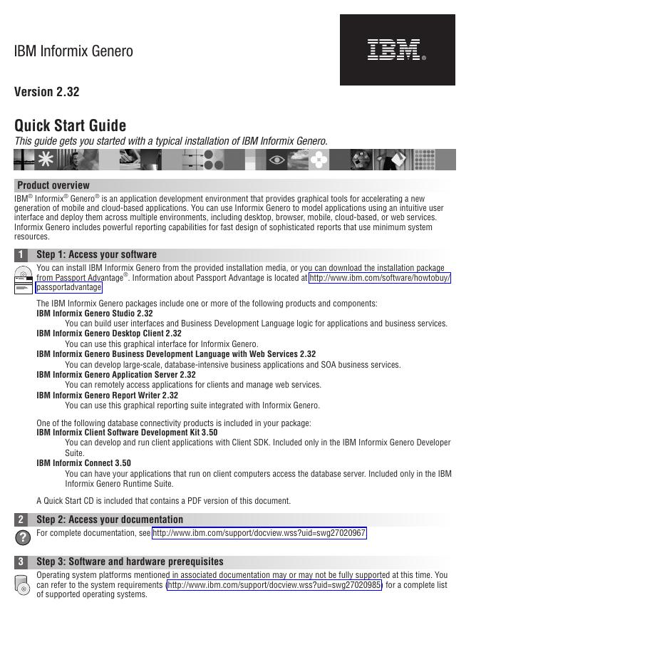 IBM Informix Genero 2.32 快速<em>入门</em>指南 海报