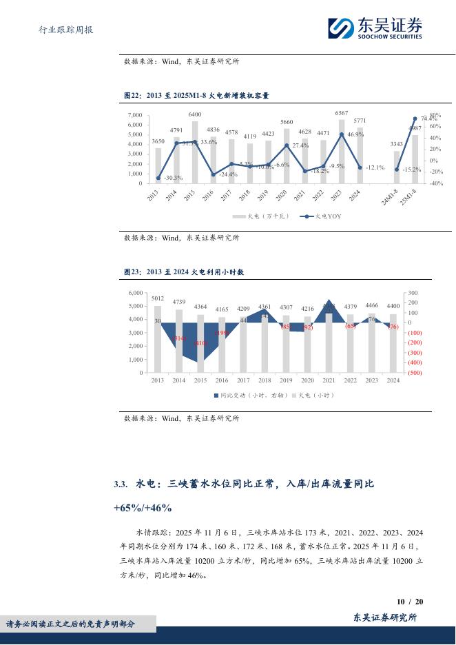 东吴证券：公用事业行业跟踪周报：推进煤炭与新能源融合发展，碳中和碳达峰的中国行动白皮书发布_第10页