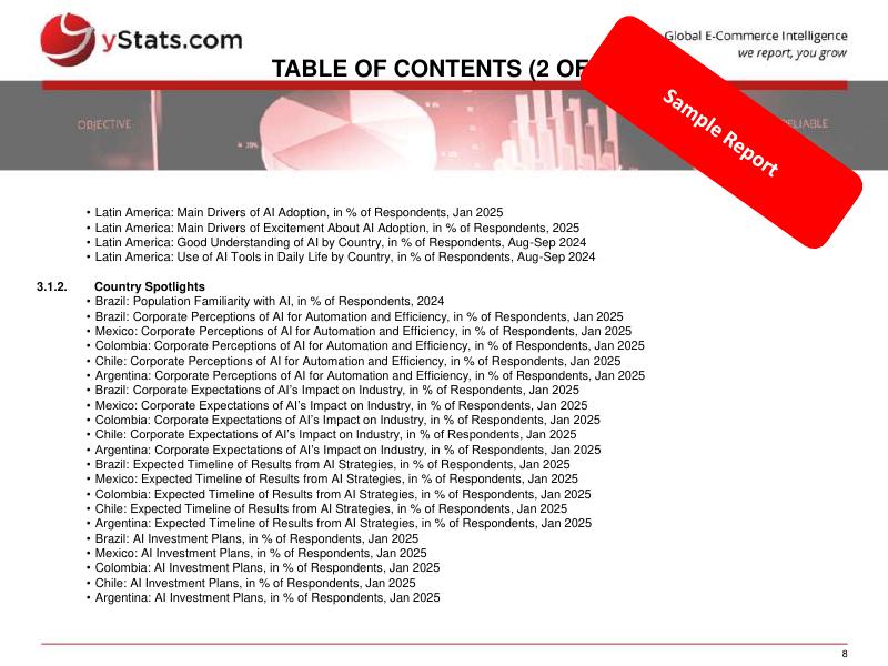 yStats：2025年拉丁美洲支付和电子商务中的人工智能：增长、创新和结构性挑战样本报告（英文版）_第8页