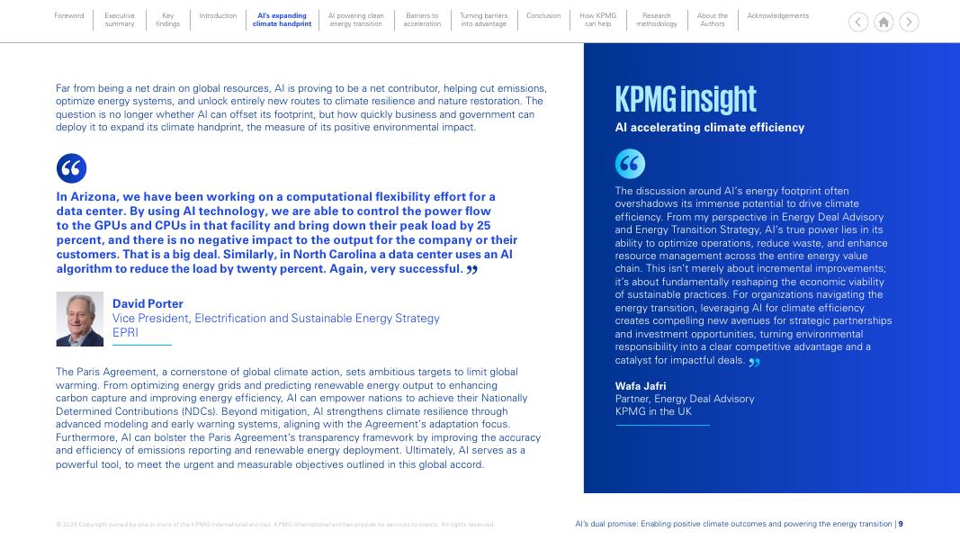 毕马威：2025年人工智能的双重价值：助推积极气候成果与赋能能源转型研究报告（英文版）_第9页