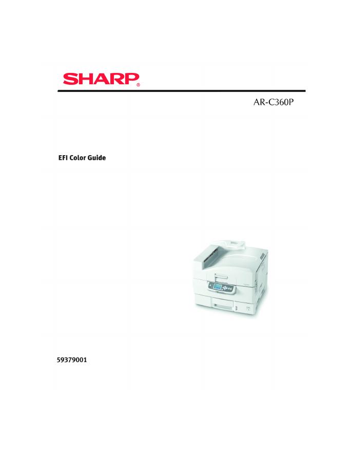 SHARP <em>AR</em>-C360P EFI Color Guide 海报