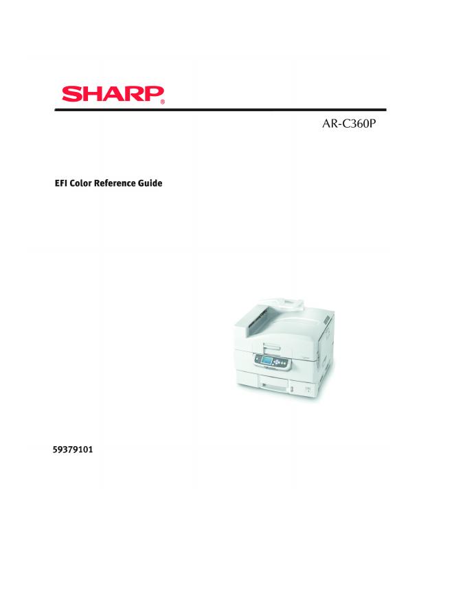 SHARP <em>AR</em>-C360P EFI Color Reference Guide 海报