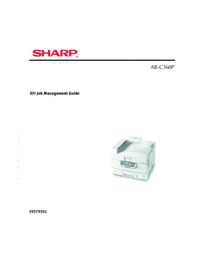 SHARP <em>AR</em>-C360P EFI Job Management Guide 海报