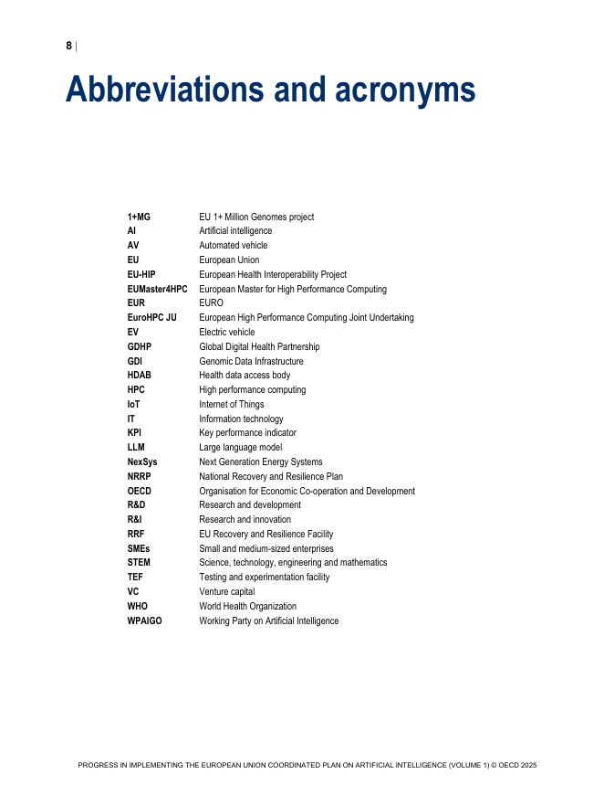 OECD经合组织：2025年欧盟人工智能协调计划实施进展报告（第一卷）：成员国行动（英文版）_第10页
