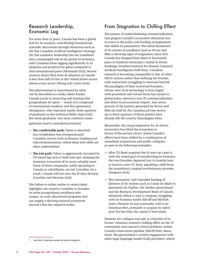 加拿大国际治理创新中心CIGI：加拿大人工智能框架：全球领导力的蓝图（英文版）_第8页