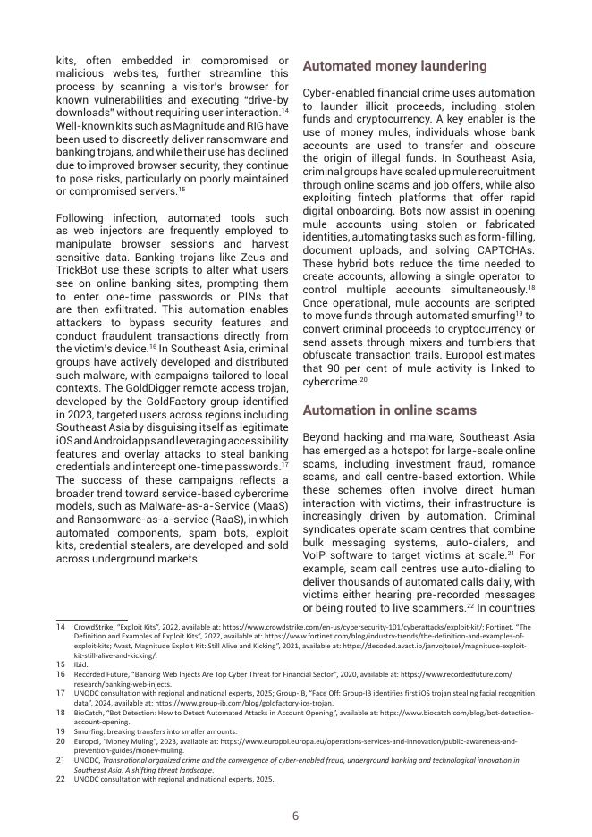 UNODC：2025年新兴威胁：东南亚网络犯罪领域中犯罪与技术创新的交叉点；自动化和人工智能的使用报告（英文版）_第6页