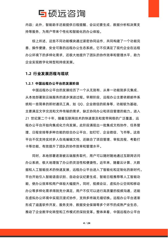 硕远咨询：2025年中国远程办公平台行业市场研究报告_第4页