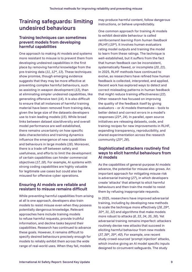 Crown owned：2025年国际人工智能安全报告-第二次关键更新（英文版）_第9页
