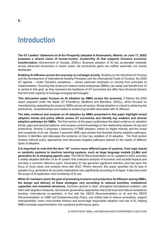 OECD经合组织：2025年中小企业采用人工智能-经合组织G7讨论文件（英文版）_第8页