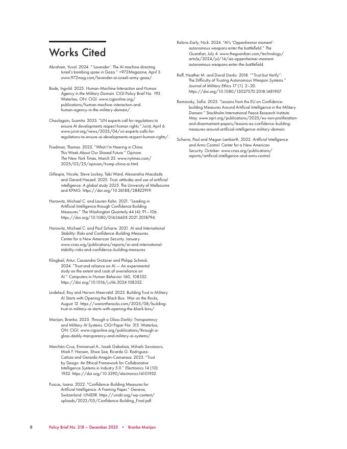 加拿大国际治理创新中心CIGI：设计中的信任？军事应用中的人工智能（英文版）_第8页