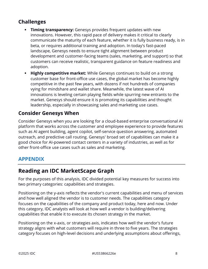 Talkdesk：全球用于前台场景的对话式人工智能平台：2025-2026年供应商评估报告（英文版）_第8页