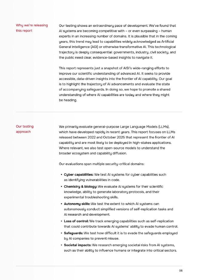 人工智能安全研究所（AISI）：2025年前沿人工智能（AI）趋势报告（英文版）_第8页