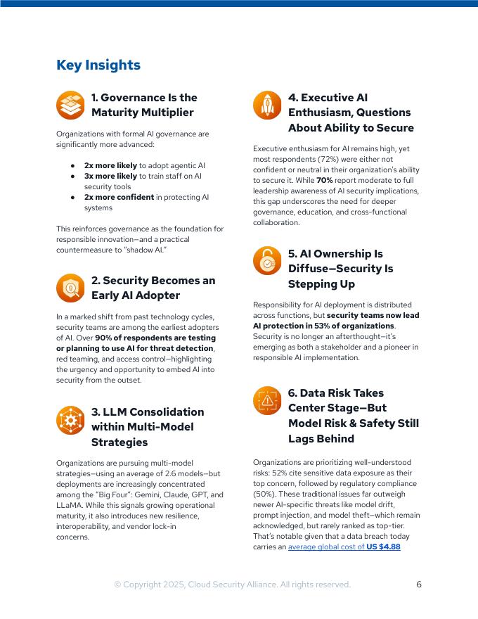 CSA GCR云安全联盟：2025年人工智能安全与治理现状报告（英文版）_第6页