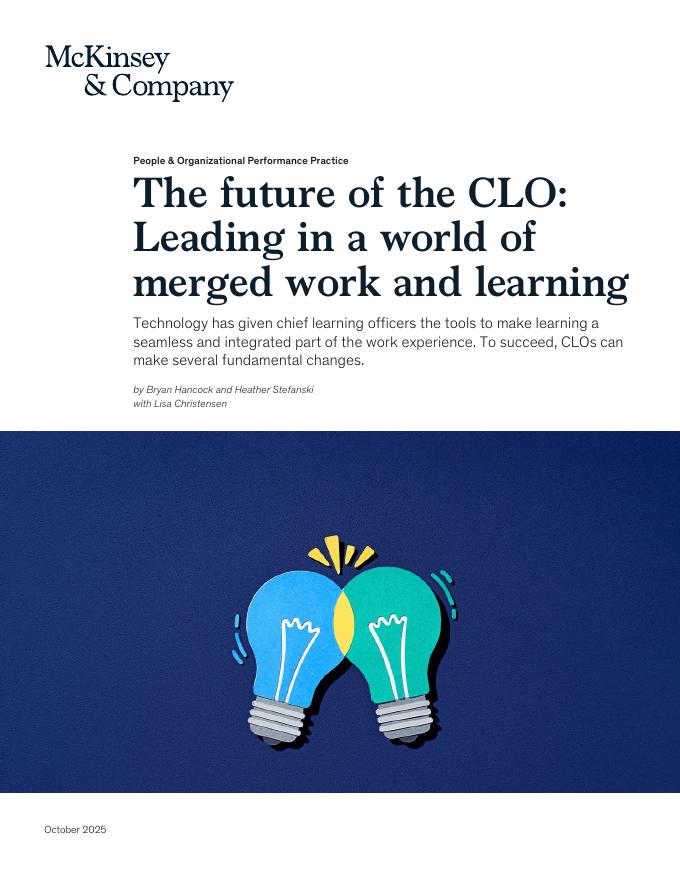 麦肯锡：2025年首席学习官的未来：在工学融合时代引领组织（英文版）海报