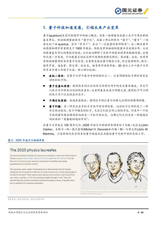 国元证券：软件与服务行业量子信息技术专题研究报告（二）：科技巨头加速布局，量子产业前景可期_第6页