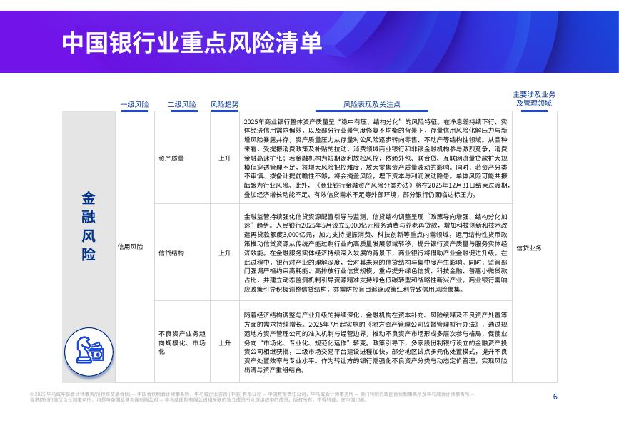 毕马威：2026年中国银行业风险雷达图_第6页