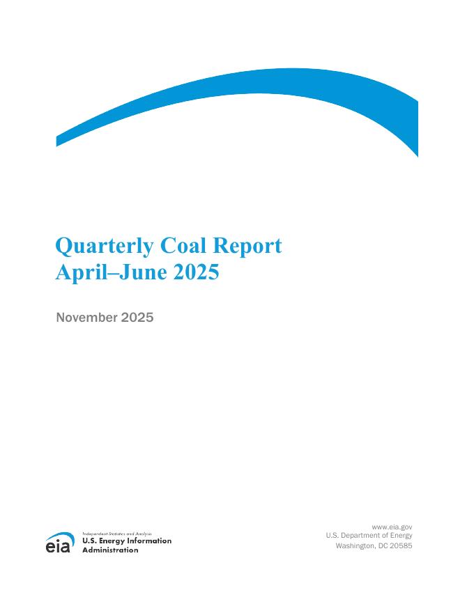美国能源信息署（EIA）：2025年二季度美国煤炭市场动态报告（英文版）