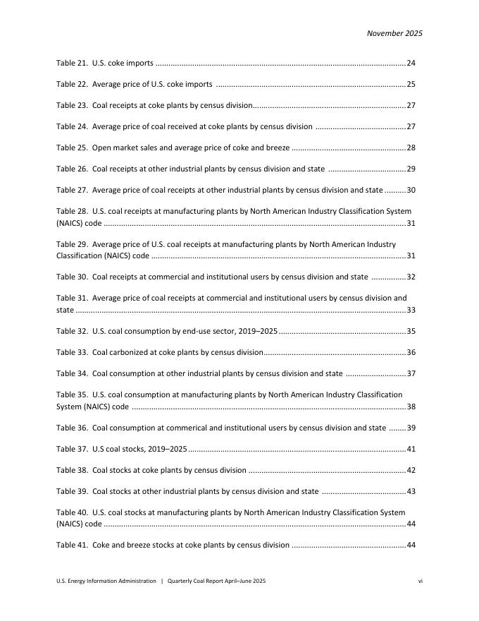美国能源信息署（EIA）：2025年二季度美国煤炭市场动态报告（英文版）_第7页