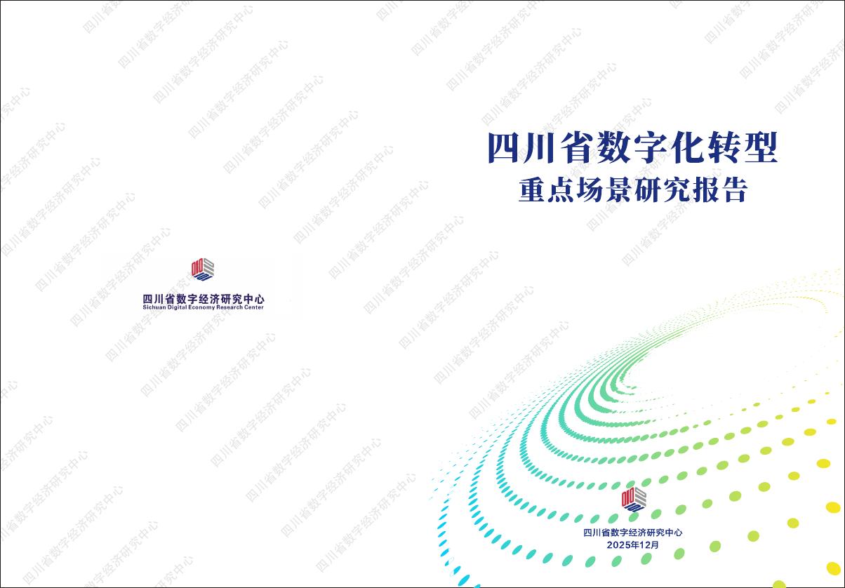 四川省数字经济研究中心：2025年四川省数字化转型重点场景研究报告