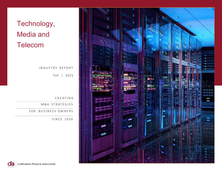 CFA：2025年秋季全球科技、传媒和电信行业并购策略与市场趋势报告（英文版）
