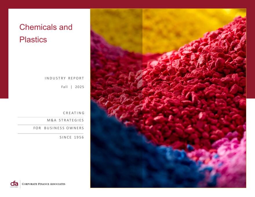 CFA：2025年秋季全球化学品与塑料行业并购策略与市场趋势报告（英文版）