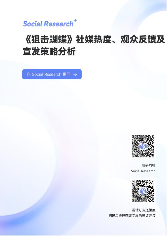 数说故事：2025年《狙击蝴蝶》社媒热度、观众反馈及宣发策略分析报告