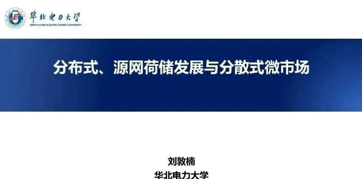 华北电力大学（刘敦楠）：2025年分布式、源网荷储发展与分散式微市场报告