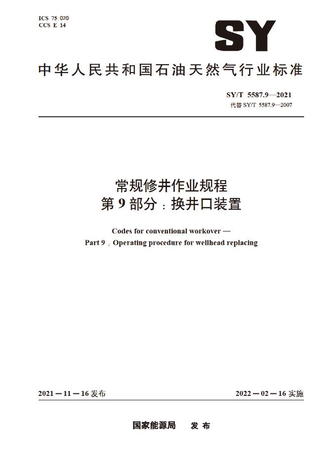 SY/T 5587.9-2021 标准预览