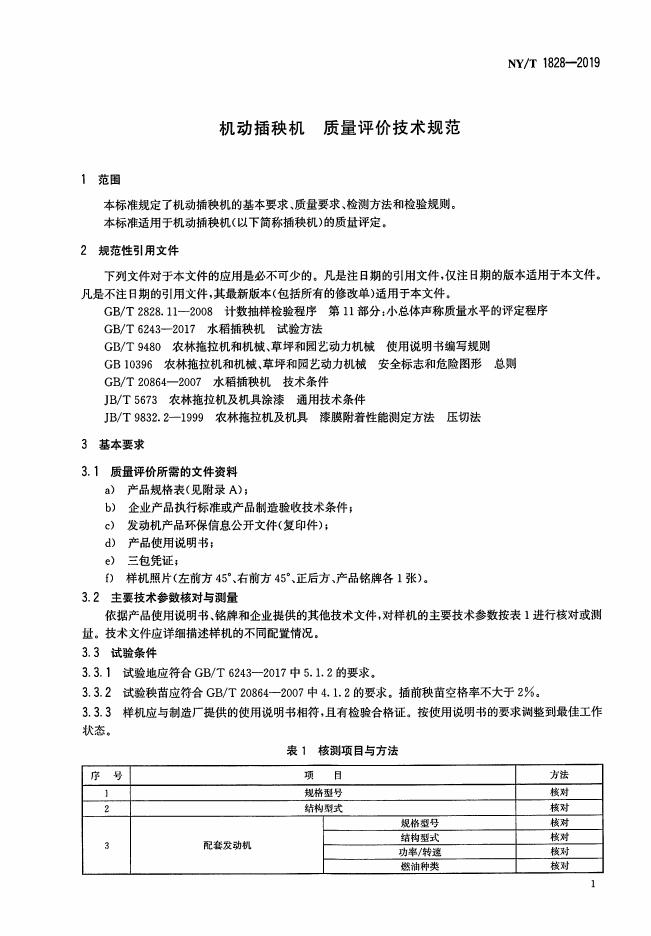 NY/T 1828-2019 标准预览