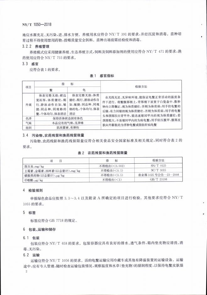 NY/T 1050-2018 标准预览