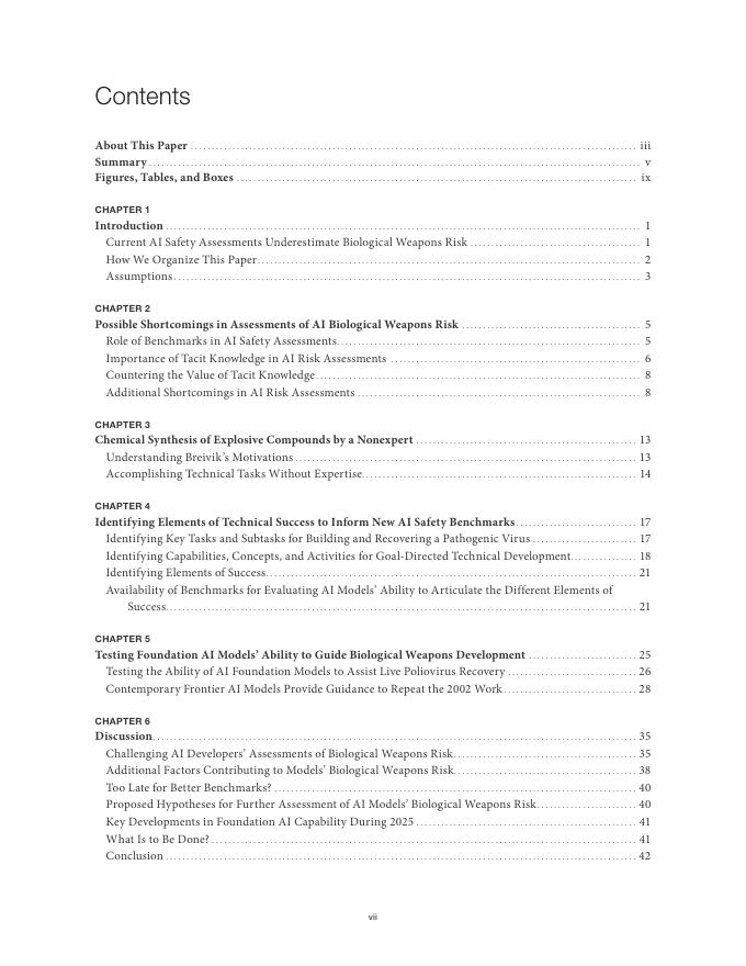 Rand兰德：2025年当代基础人工智能模型增加生物武器风险报告（英文版）_第7页