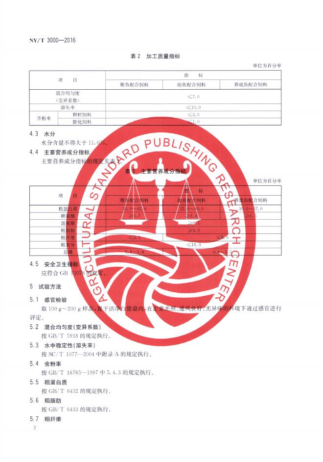 NY/T 3000-2016 标准预览