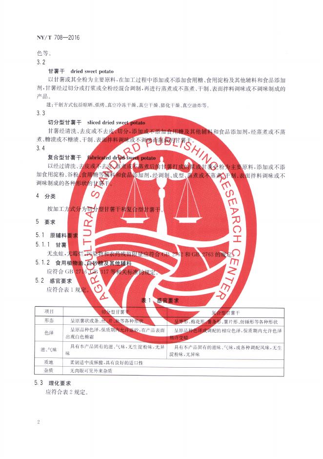 NY/T 708-2016 标准预览