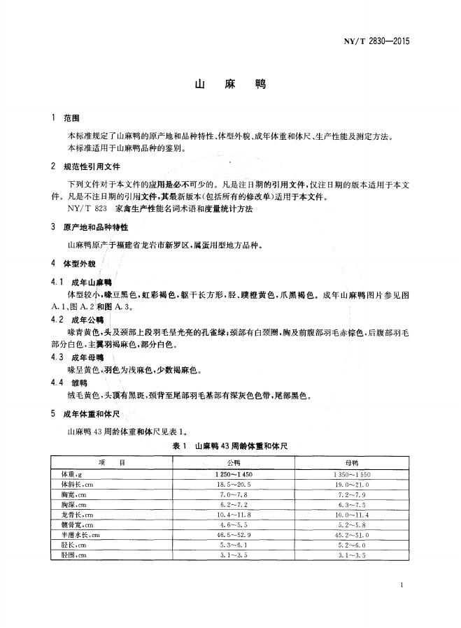 NY/T 2830-2015 标准预览