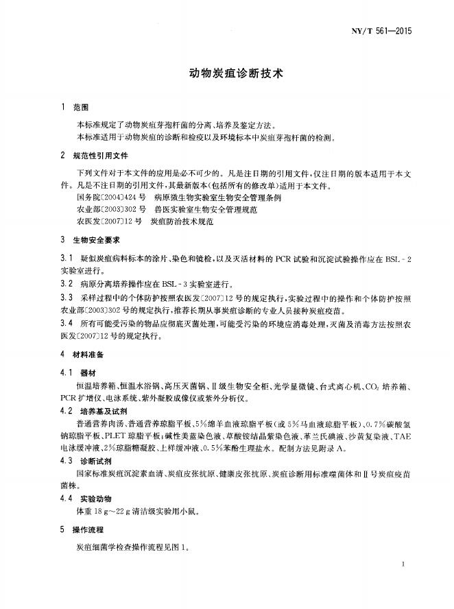 NY/T 561-2015 标准预览