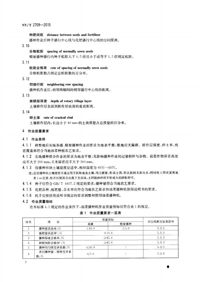 NY/T 2709-2015 标准预览