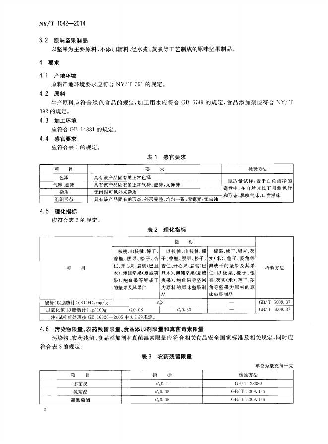 NY/T 1042-2014 标准预览