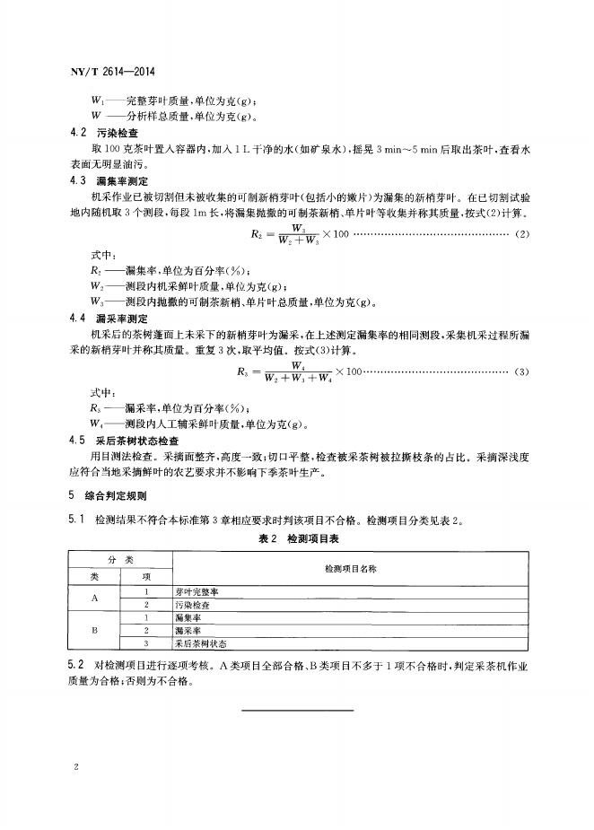 NY/T 2614-2014 标准预览