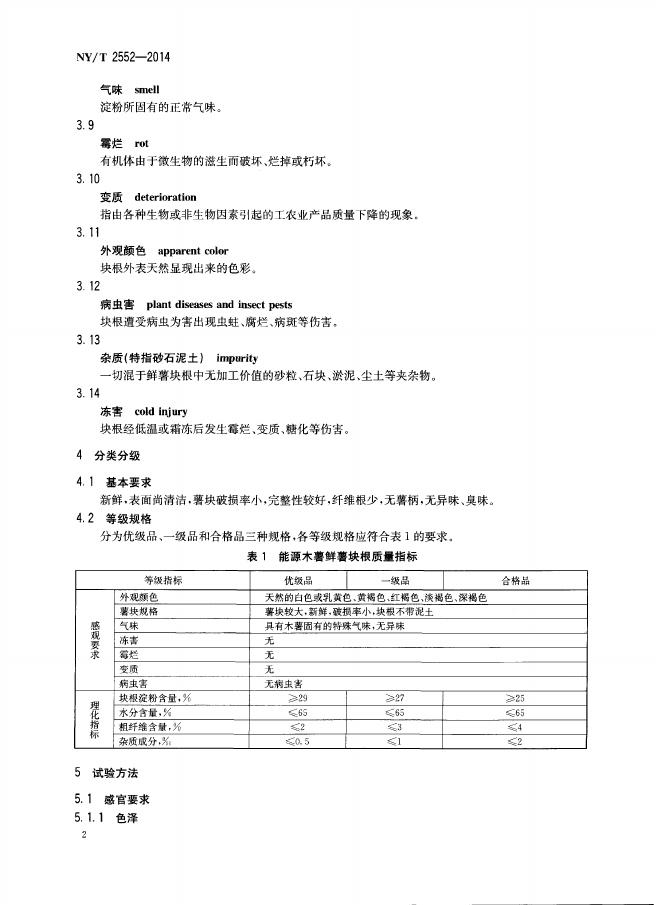 NY/T 2552-2014 标准预览
