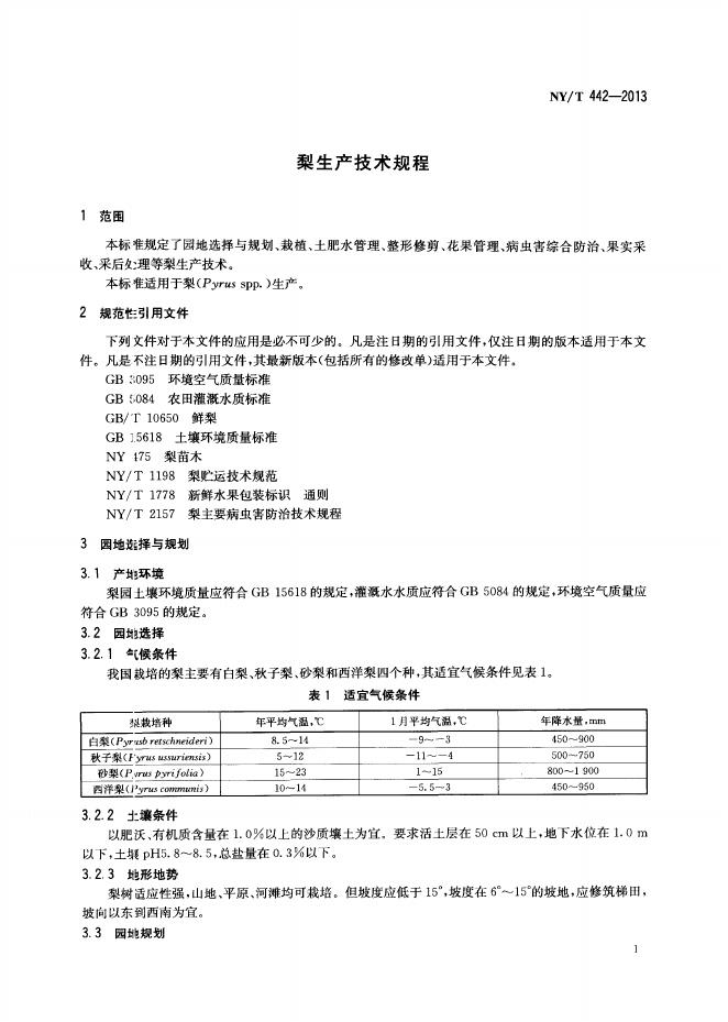 NY/T 442-2013 标准预览