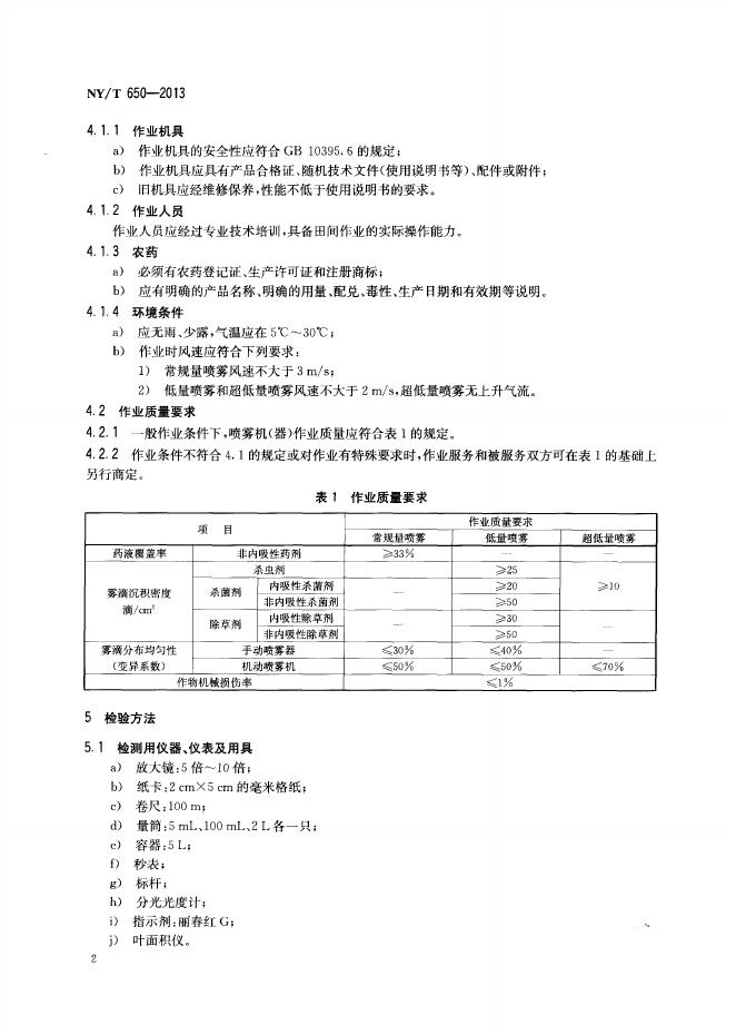NY/T 650-2013 标准预览