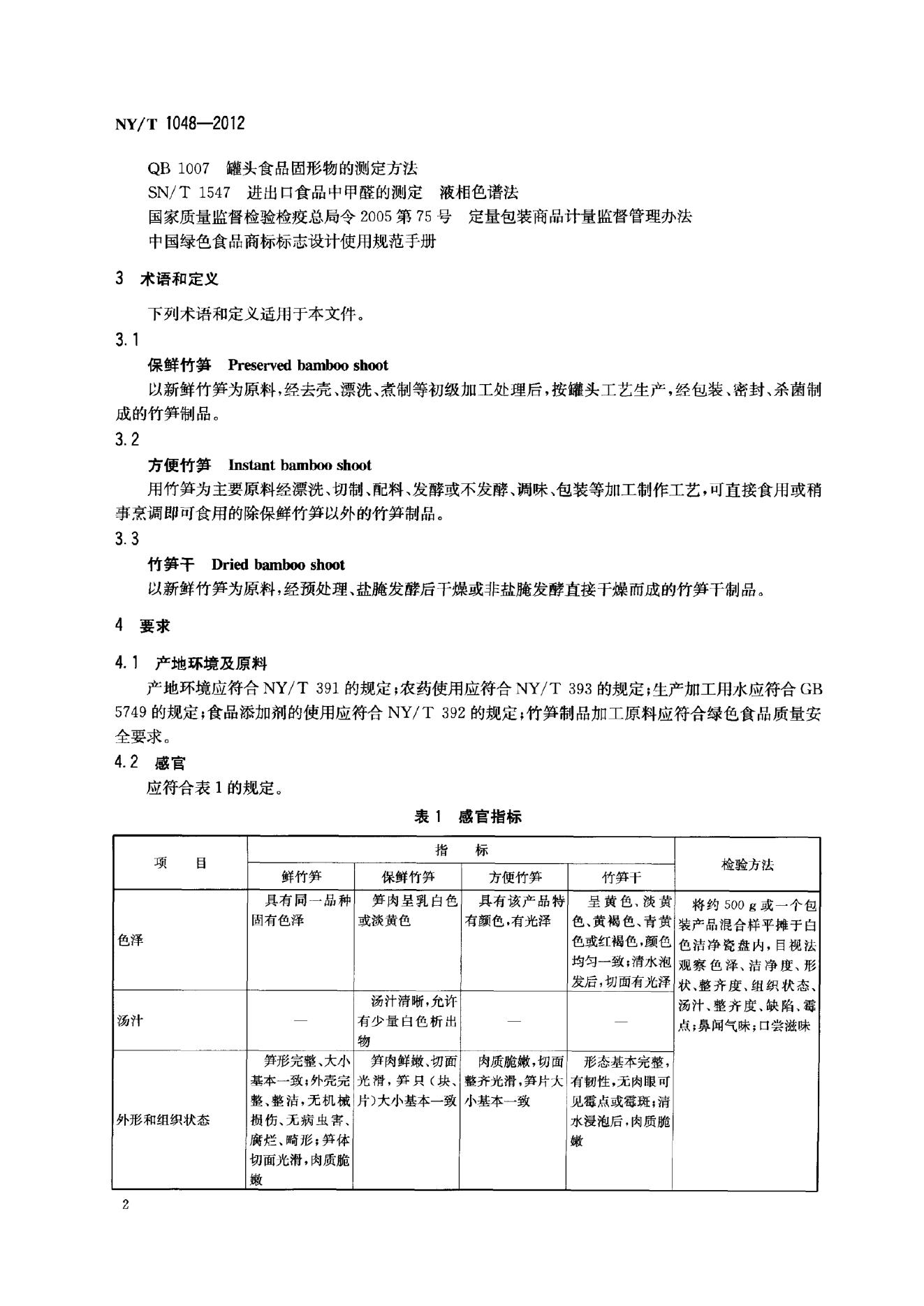 NY/T 1048-2012 标准预览
