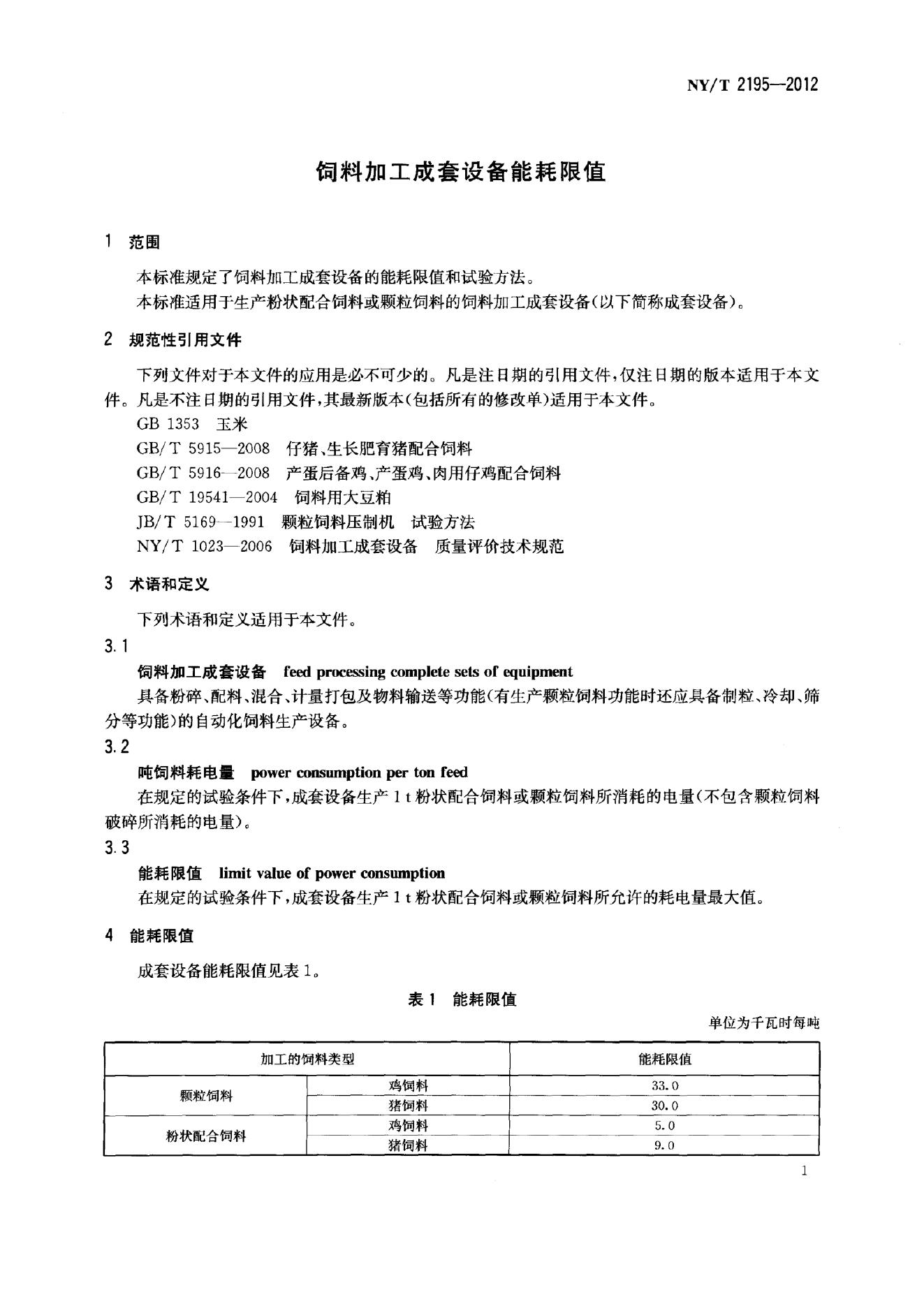 NY/T 2195-2012 标准预览