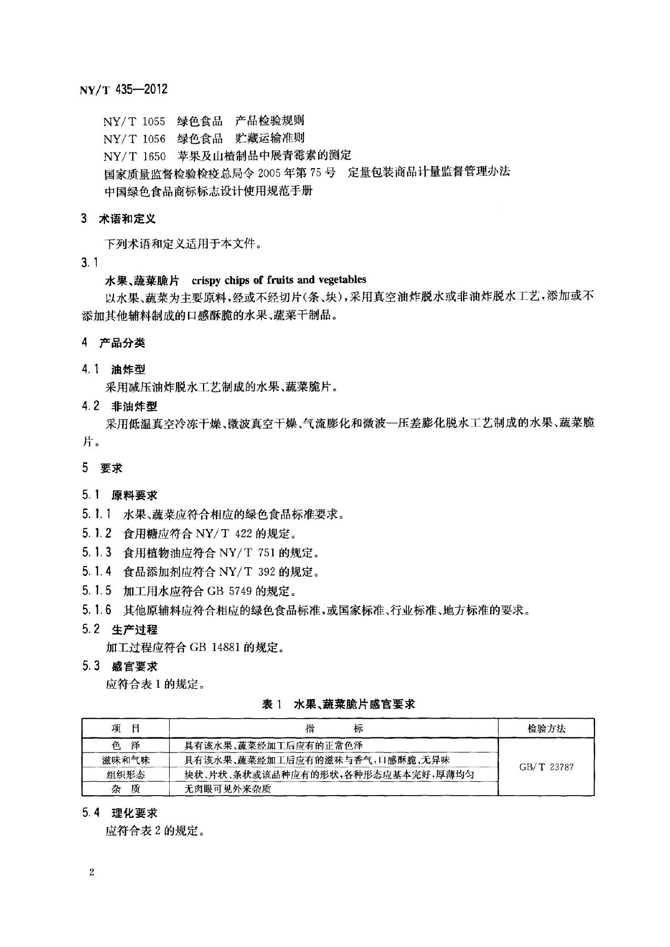 NY/T 435-2012 标准预览