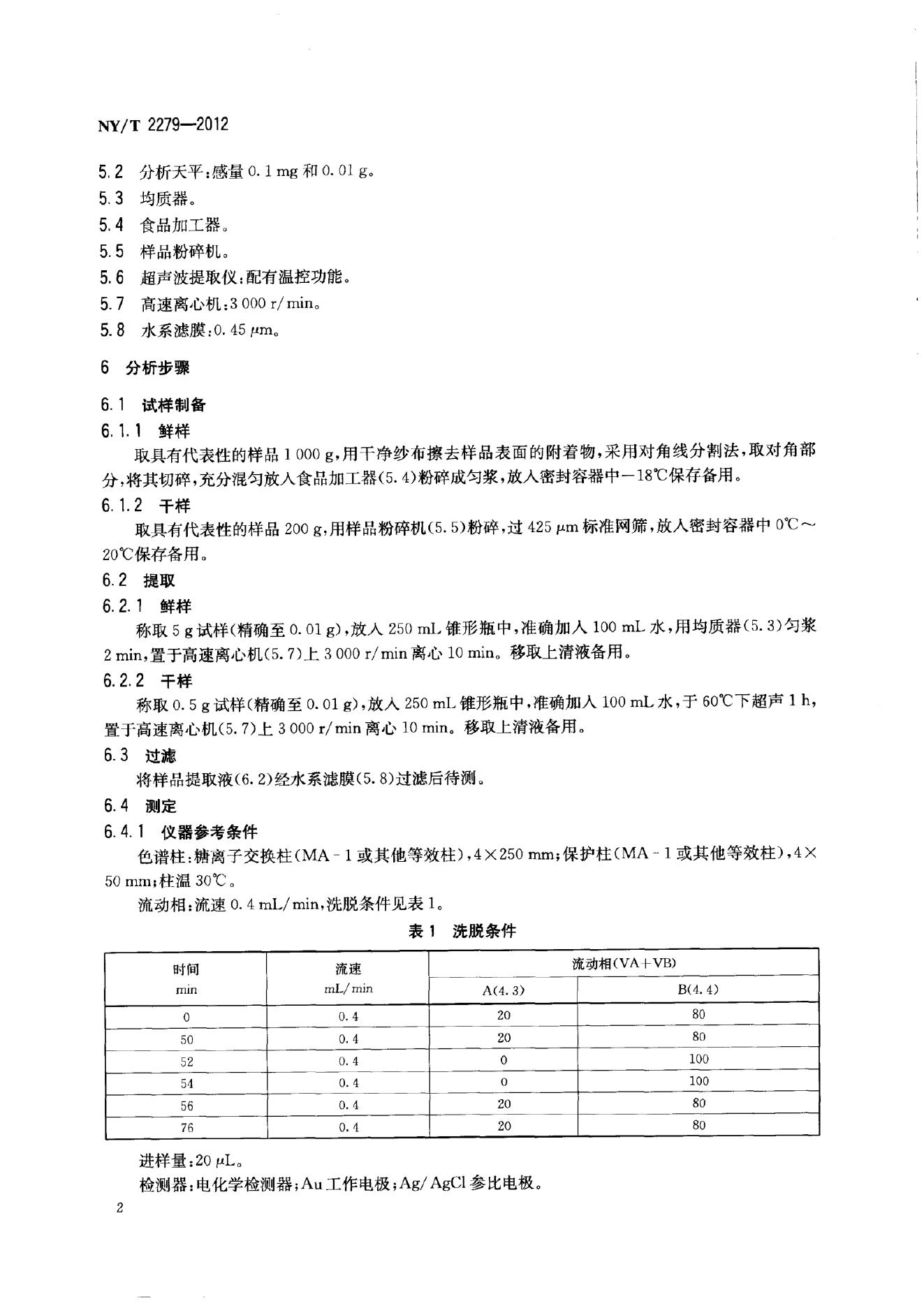 NY/T 2279-2012 标准预览