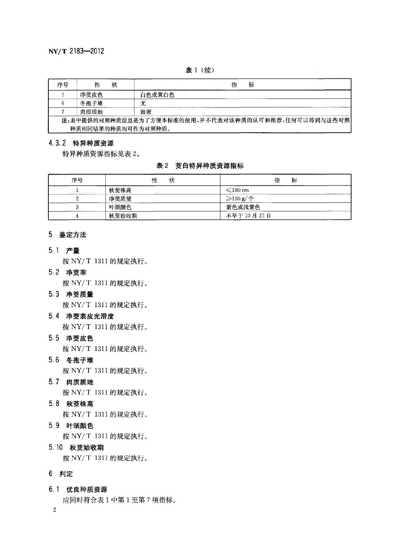 NY/T 2183-2012 标准预览