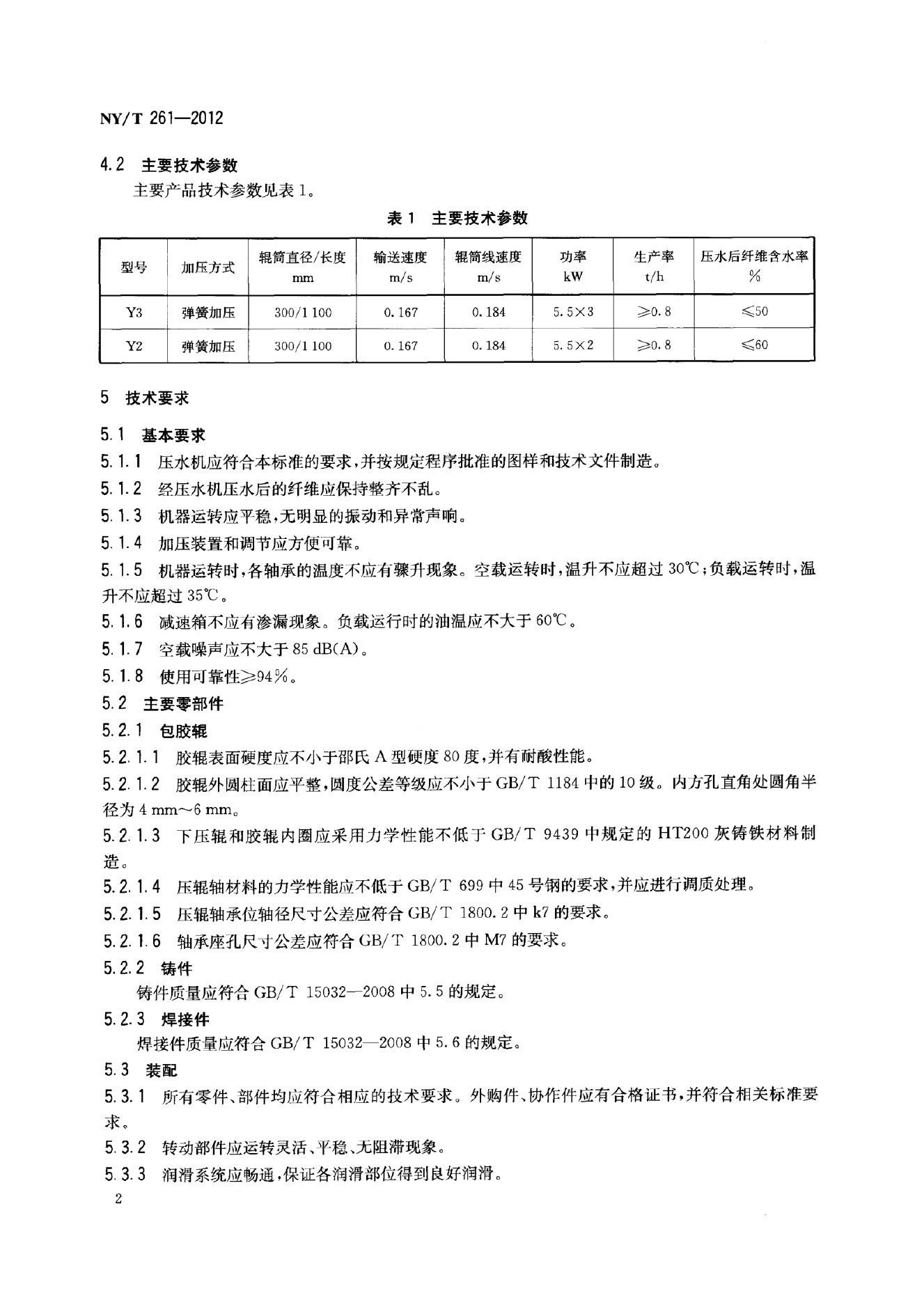 NY/T 261-2012 标准预览