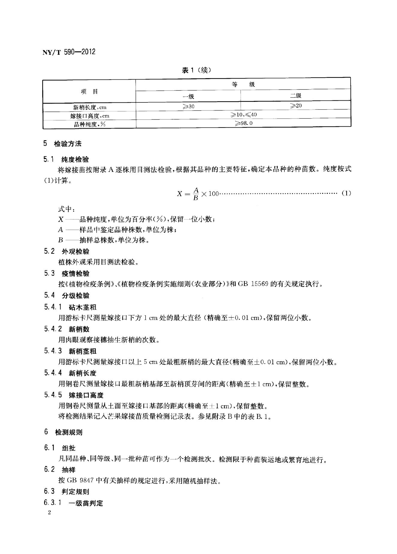 NY/T 590-2012 标准预览